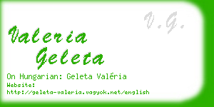 valeria geleta business card